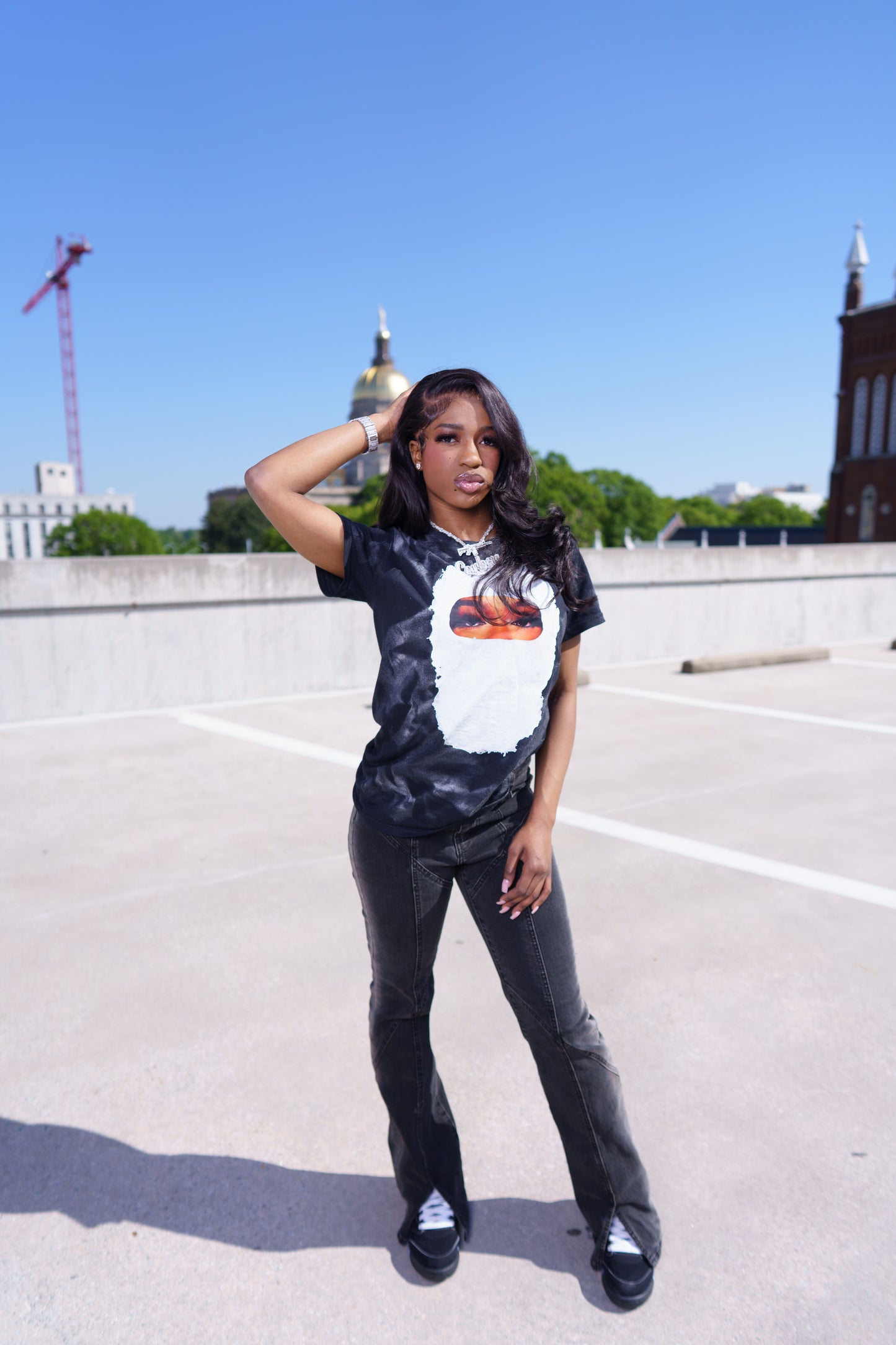 Masked Up Graphic Tee - Black