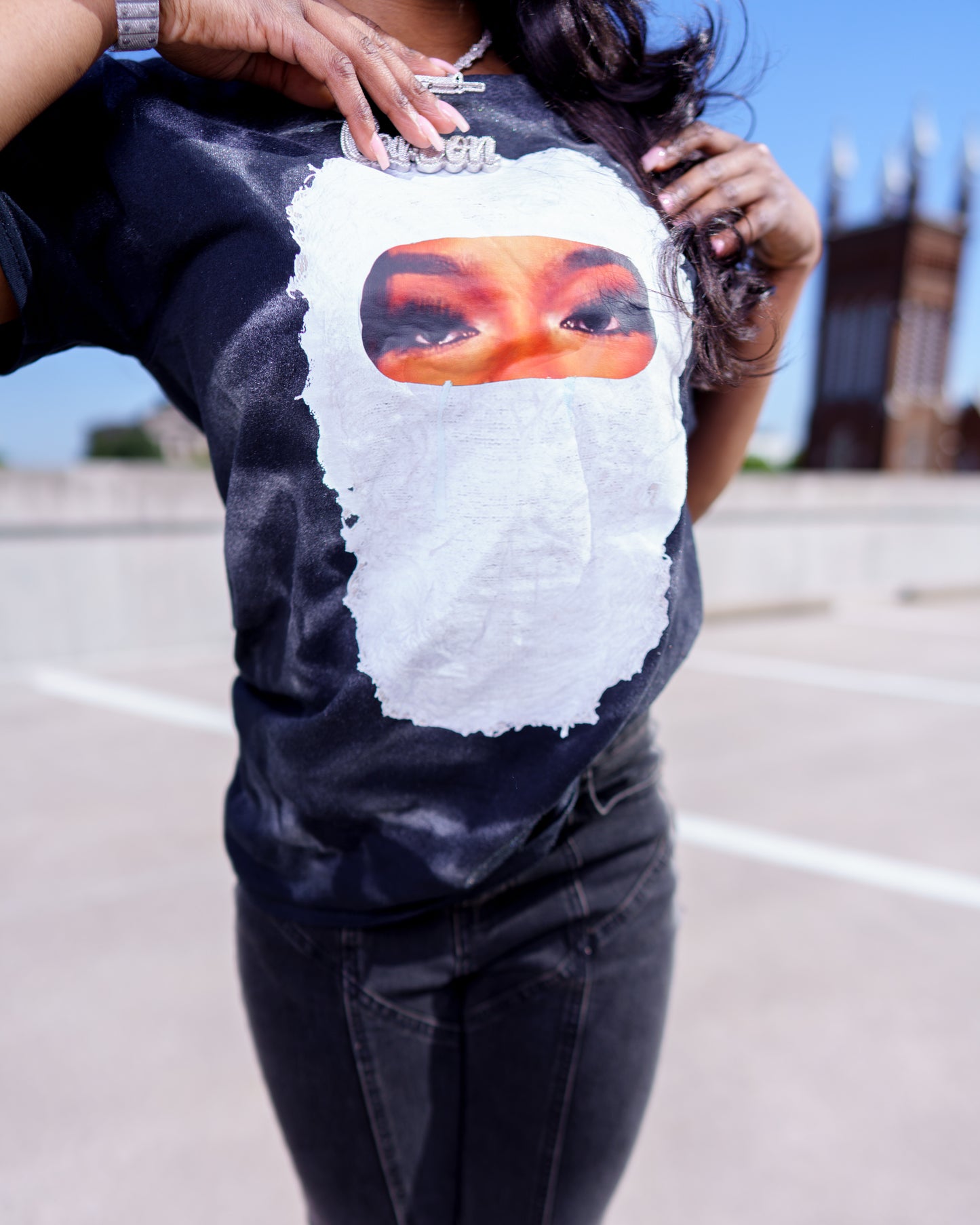 Masked Up Graphic Tee - Black