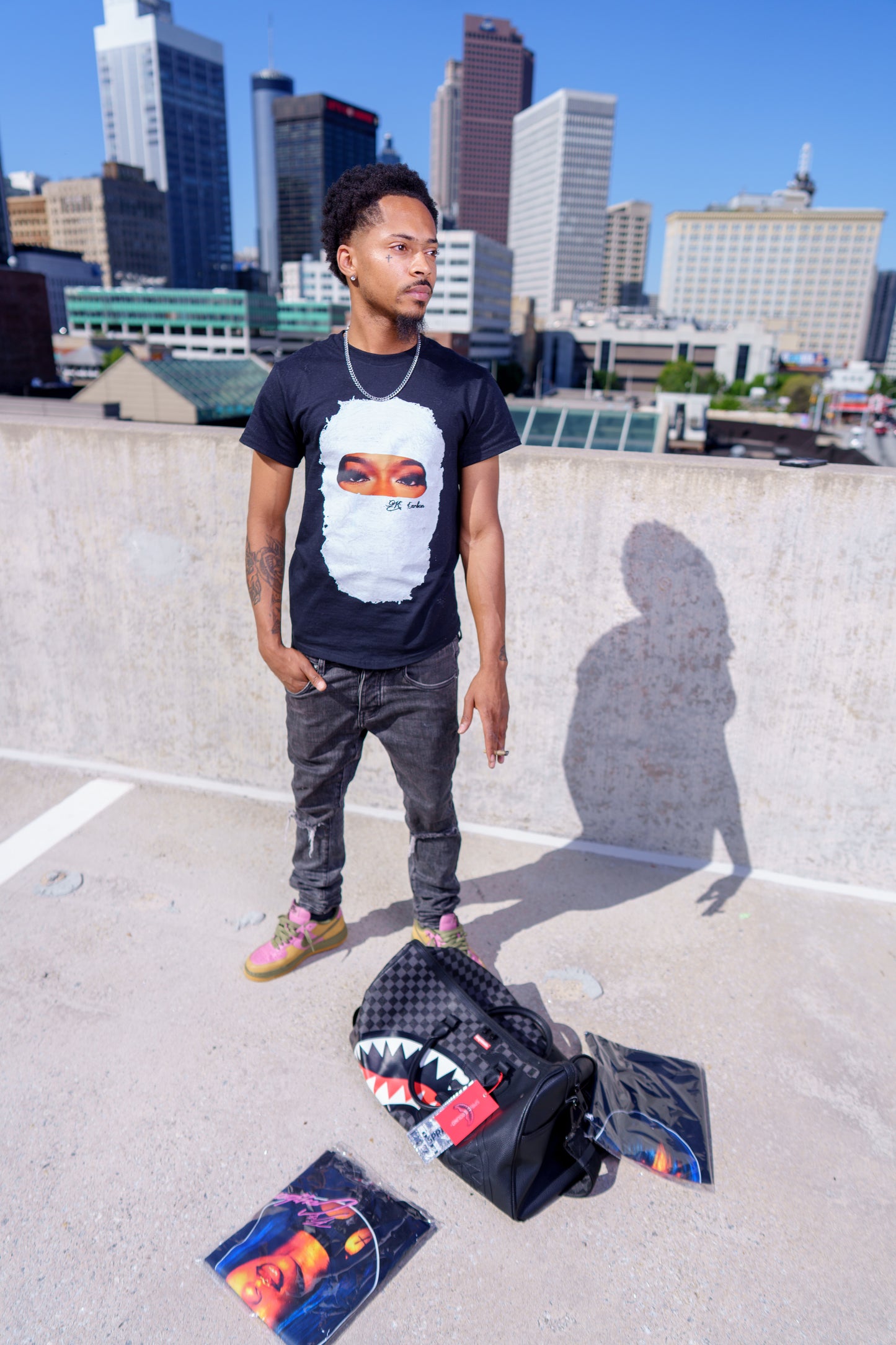 Masked Up Graphic Tee - Black