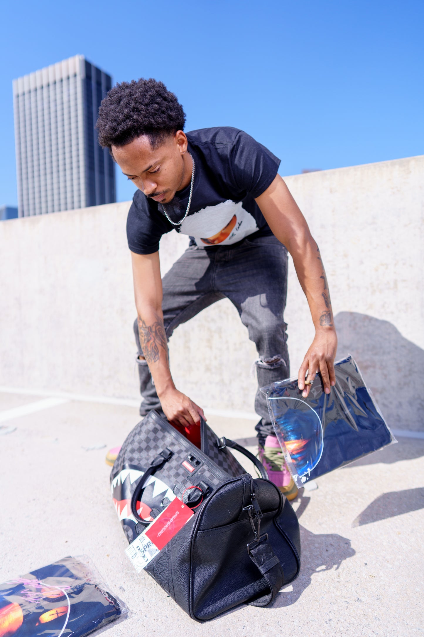 Masked Up Graphic Tee - Black